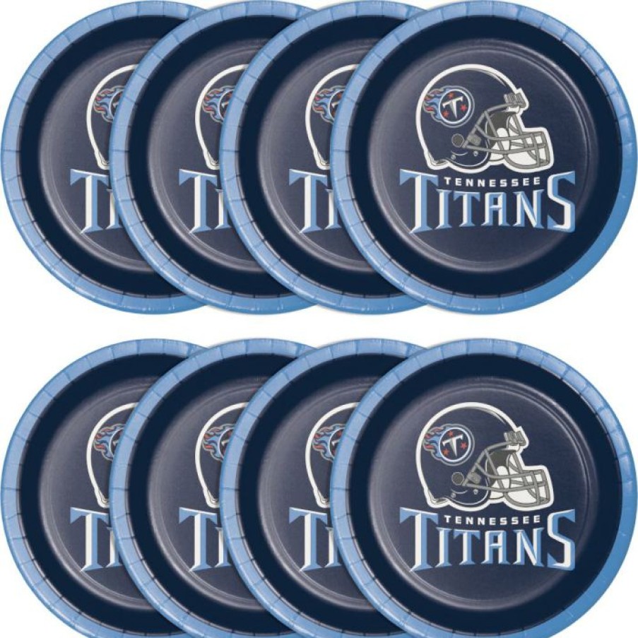 Sports * | Creative Converting Tennessee Titans Dessert Plates, 8 Ct