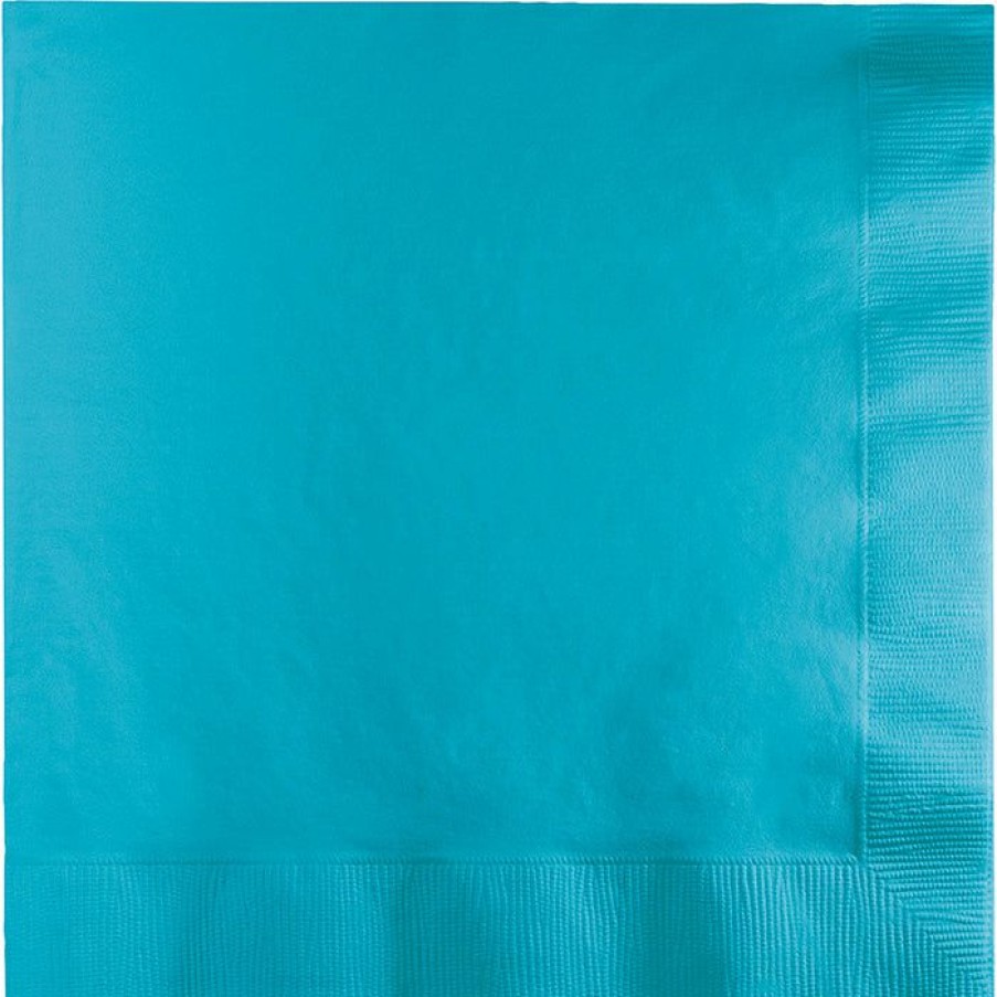 Solid Color Tableware * | Creative Converting Bermuda Blue Luncheon Napkin 3Ply, 50 Ct