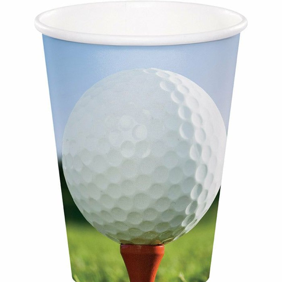 Sports * | Creative Converting Golf Party Decorations Sports Fanatic Golf Hot/Cold Paper Paper Cups 9 Oz., 8 Ct