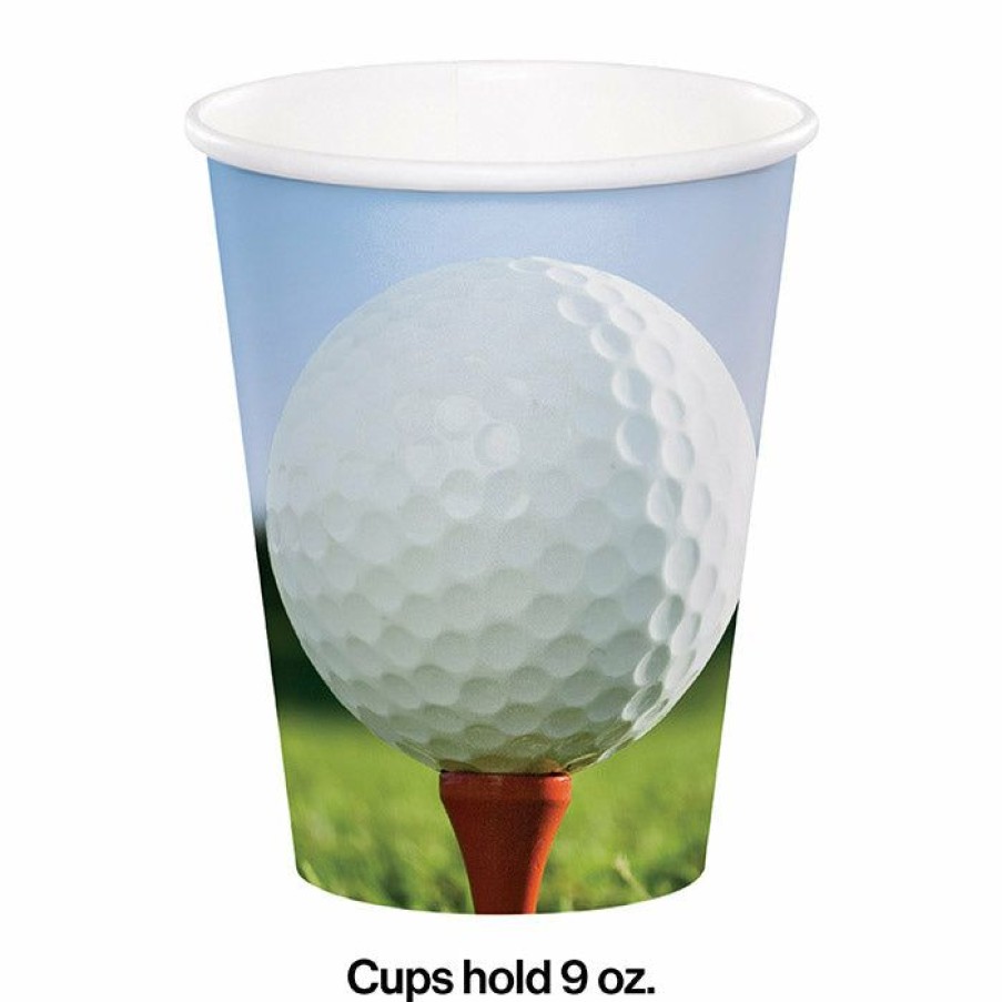 Sports * | Creative Converting Golf Party Decorations Sports Fanatic Golf Hot/Cold Paper Paper Cups 9 Oz., 8 Ct