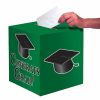 Graduation Party Supplies * | Creative Converting Graduation Card Box, Grad, 9 Green Graduation Party Supplies