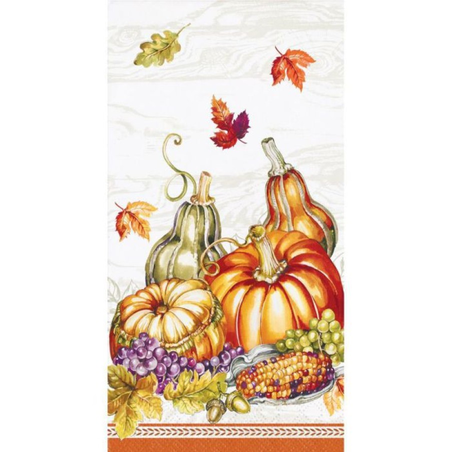 Holidays * | Creative Converting Thanksgiving Party Decorations Plentiful Cornucopia Guest Towel, 16 Ct