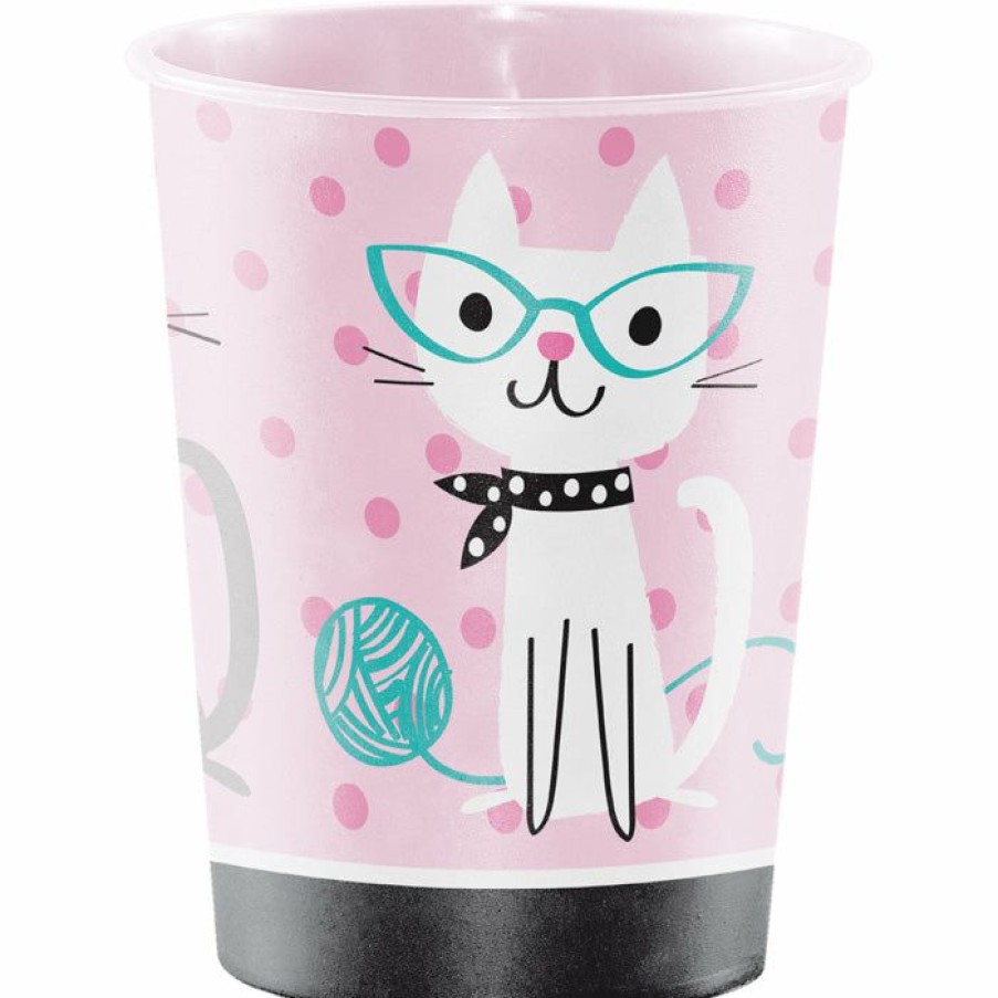 Birthdays * | Creative Converting Kids Birthday Party Themes Purr-Fect Party Plastic Keepsake Cup 16 Oz.