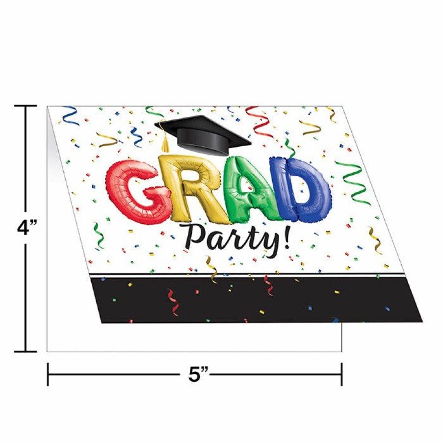 Graduation Party Supplies * | Creative Converting Graduation Party Supplies #1 Grad Invitation, Foldover, 25 Ct