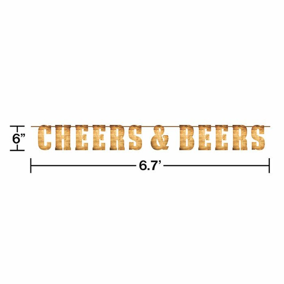 Birthdays * | Creative Converting Cheers And Beers Letter Banner