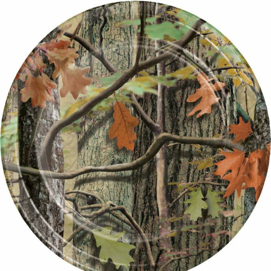 Birthdays * | Creative Converting Kids Birthday Party Themes Hunting Camo Dessert Plates, 8 Ct