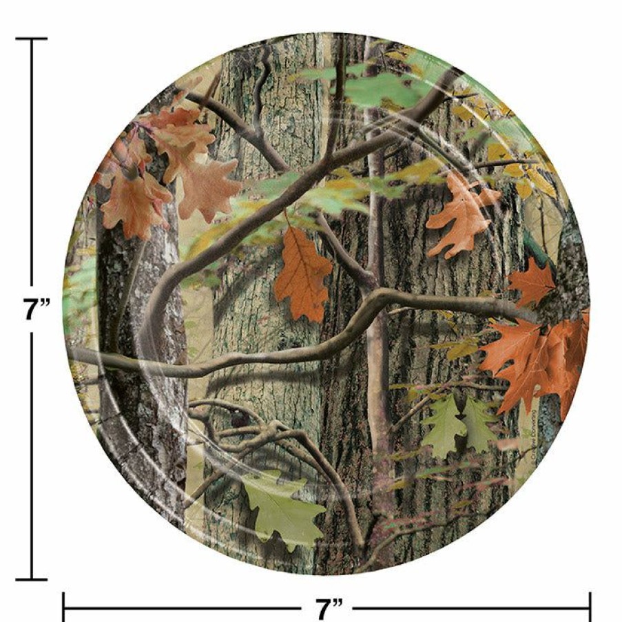 Birthdays * | Creative Converting Kids Birthday Party Themes Hunting Camo Dessert Plates, 8 Ct