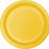 Solid Color Tableware * | Creative Converting School Bus Yellow Dessert Plates, 24 Ct Solid Color Tableware