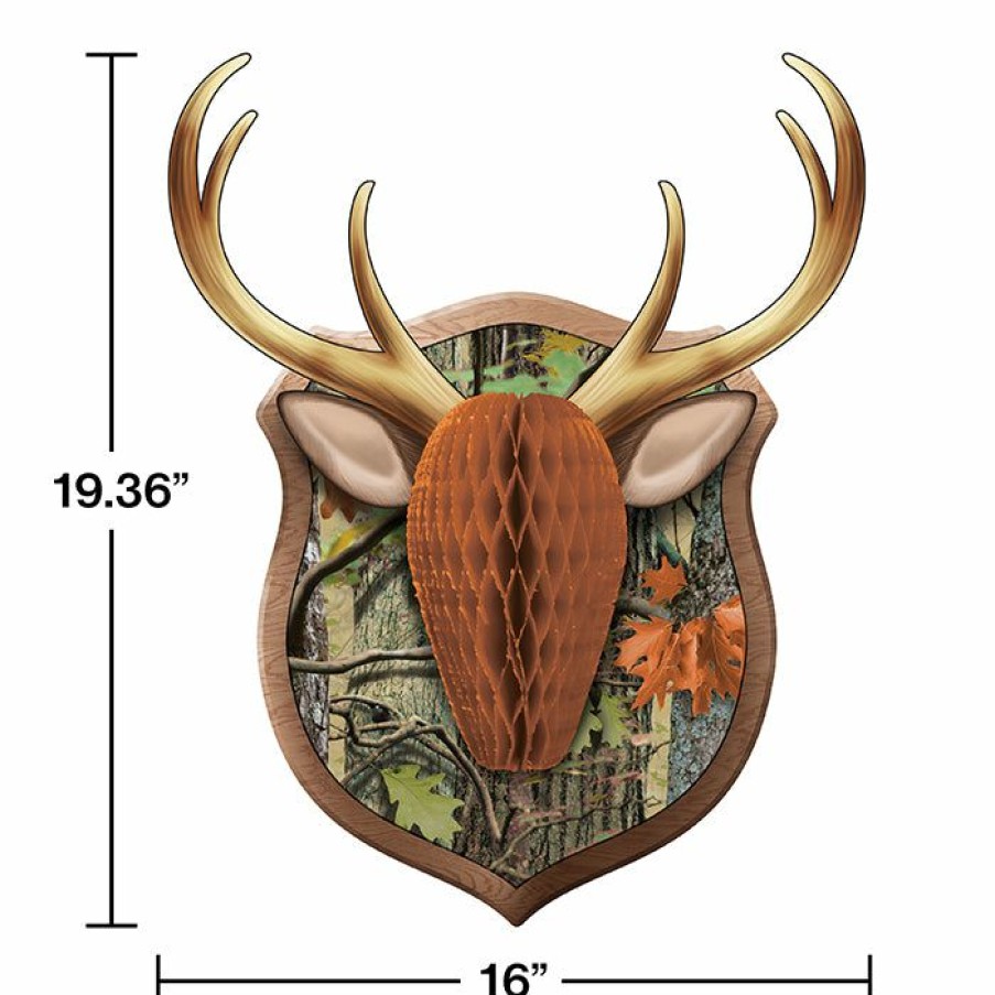 Birthdays * | Creative Converting Kids Birthday Party Themes Hunting Camo Antler Decoration