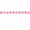 Birthdays * | Creative Converting Heart Shaped Pink Candles, 10 Ct Birthday Party Candles