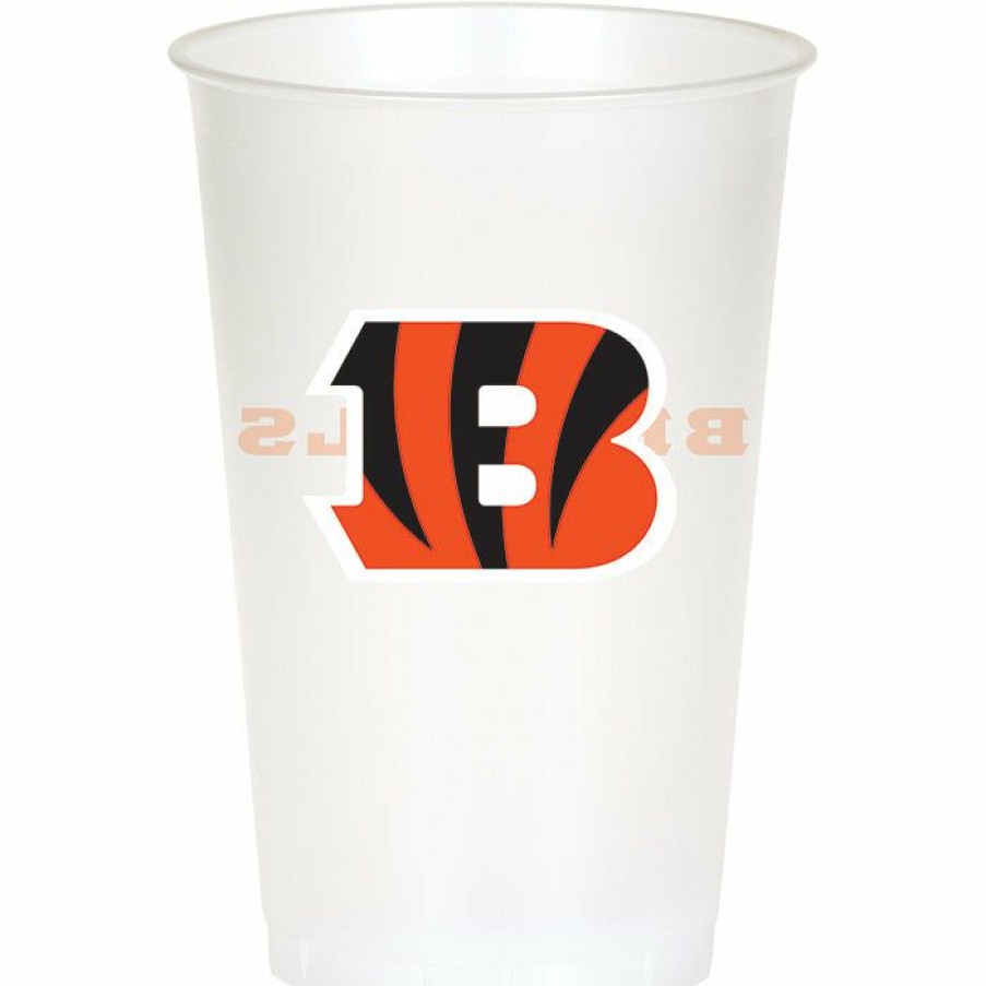 Sports * | Creative Converting Cincinnati Bengals Plastic Cup, 20Oz, 8 Ct