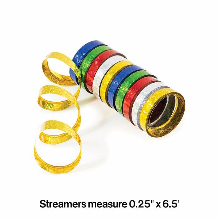 General Decorations * | Creative Converting Multicolor Holographic Serpentine Streamer