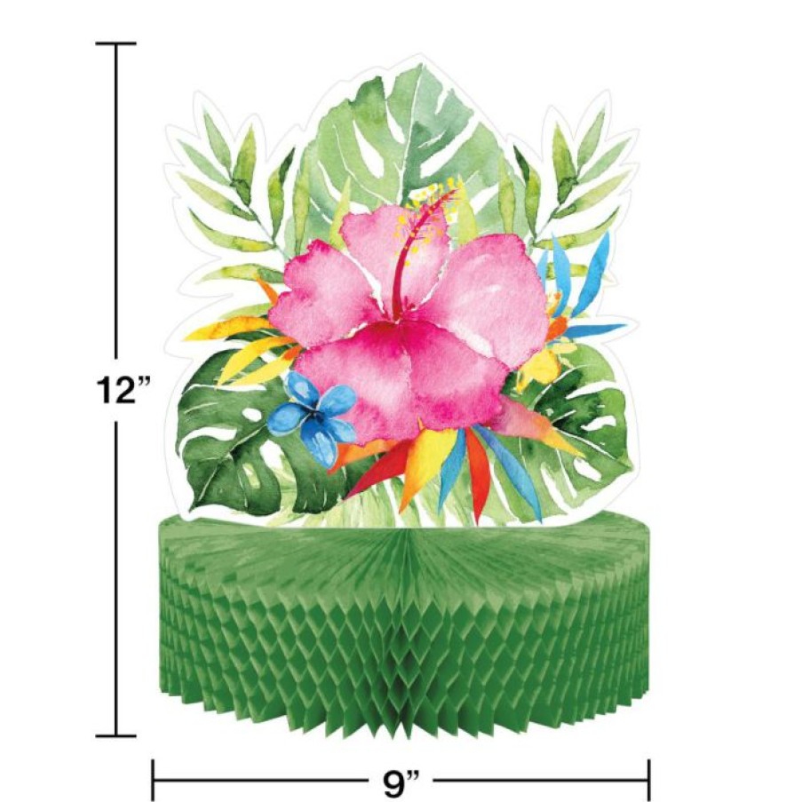 Themed Tableware * | Creative Converting Floral Paradise Honeycomb Centerpiece (1/Pkg)