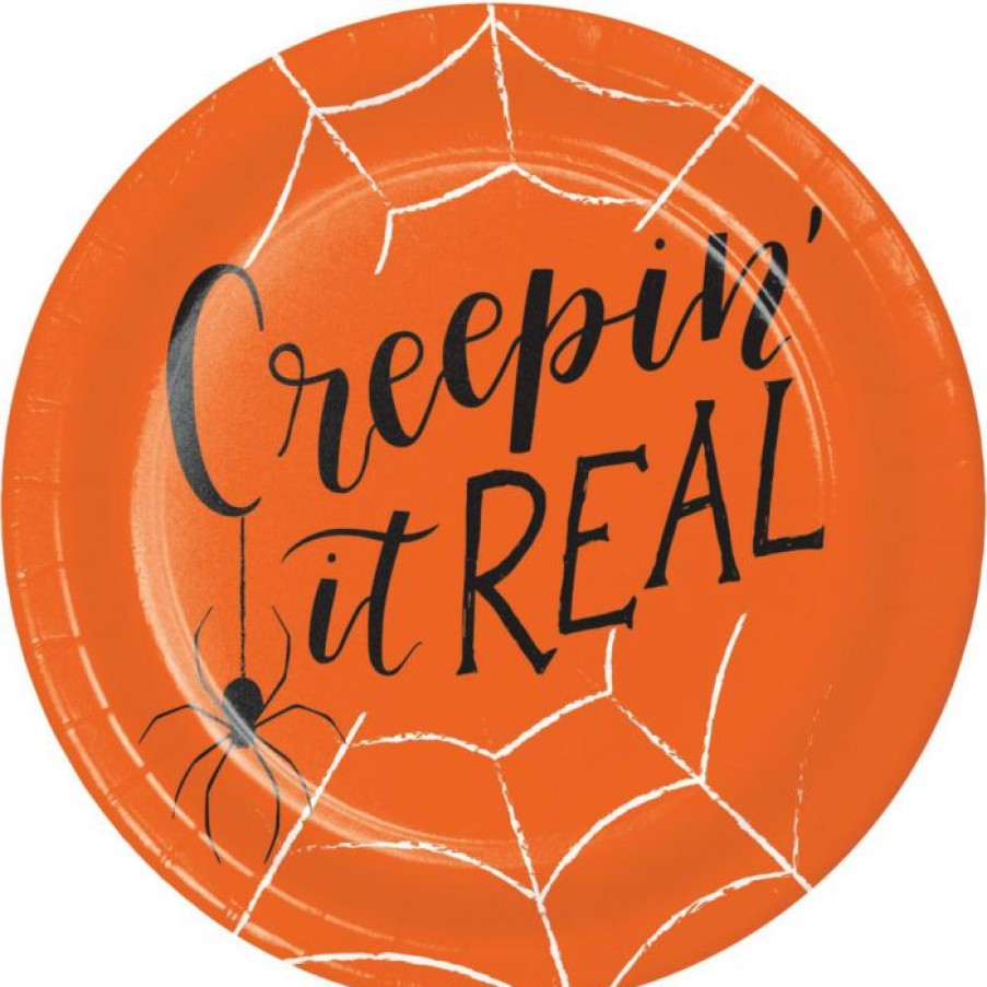 Holidays * | Creative Converting Creepin It Real Halloween Dessert Plates 96 Per Case