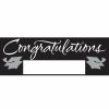 Graduation Party Supplies * | Creative Converting Black Graduation Party Banner