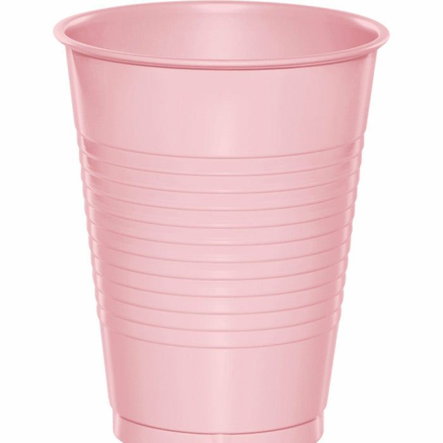 Solid Color Tableware * | Creative Converting Classic Pink Plastic Cups, 20 Ct