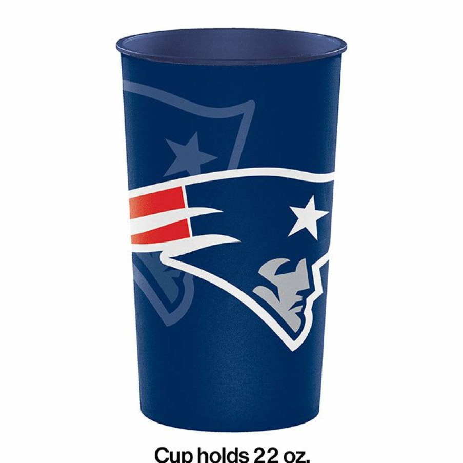 Sports * | Creative Converting New England Patriots Plastic Cup, 22 Oz