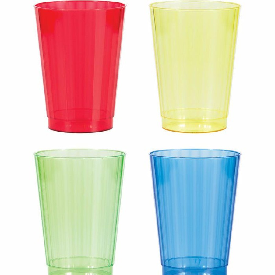 General Decorations * | Creative Converting General Decorations Asst Colors 12 Oz Plastic Cups, 12 Ct