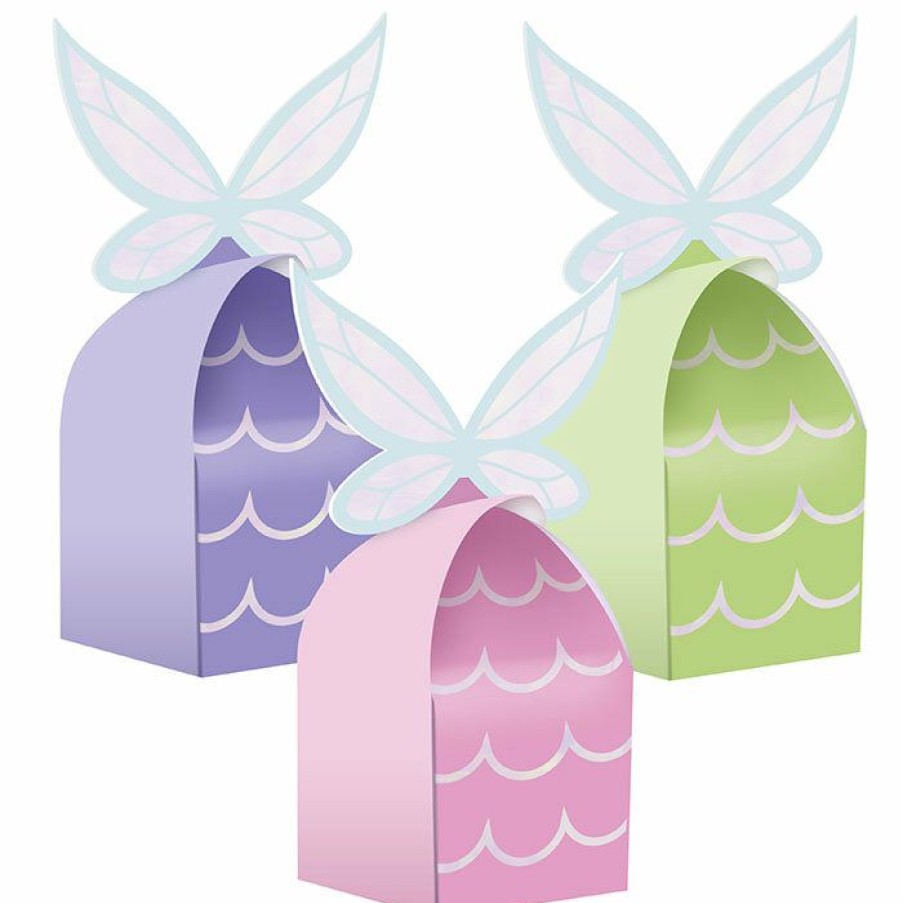 Birthdays * | Creative Converting Kids Birthday Party Themes Fairy Forest Treat Box, Iridescent 8Ct