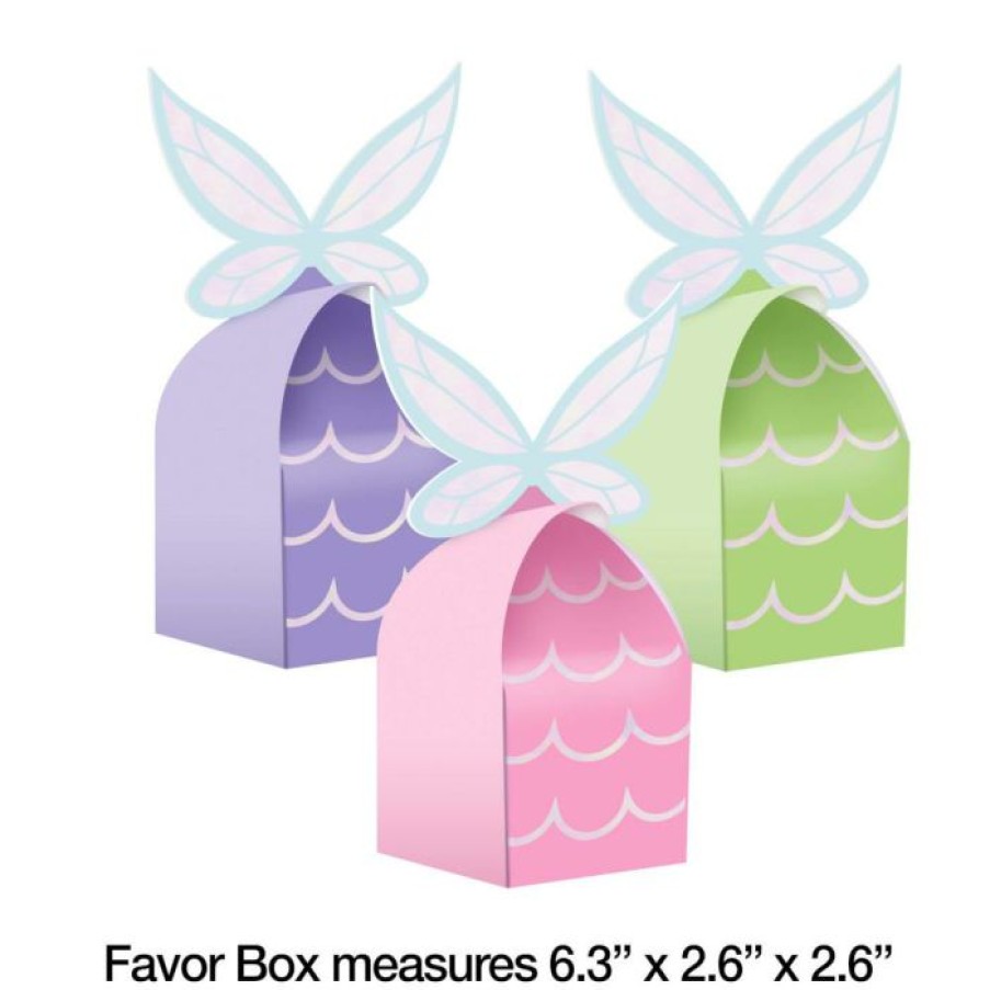 Birthdays * | Creative Converting Kids Birthday Party Themes Fairy Forest Treat Box, Iridescent 8Ct