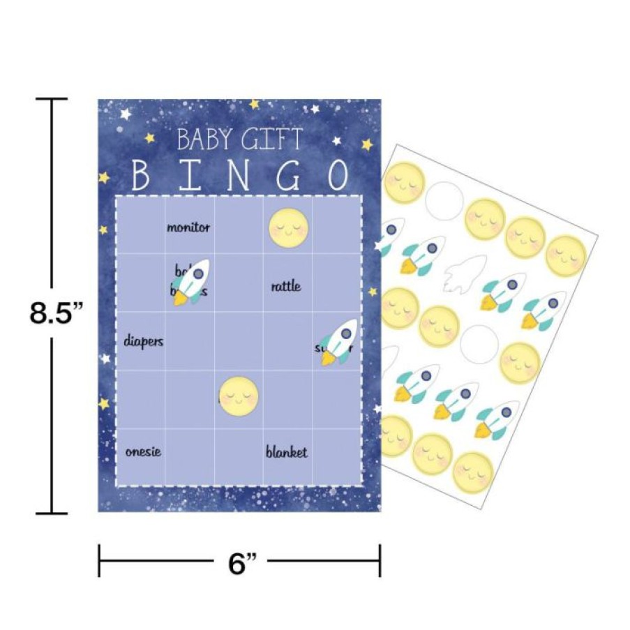 Baby Showers * | Creative Converting To The Moon And Back Game Bingo (60/Case)