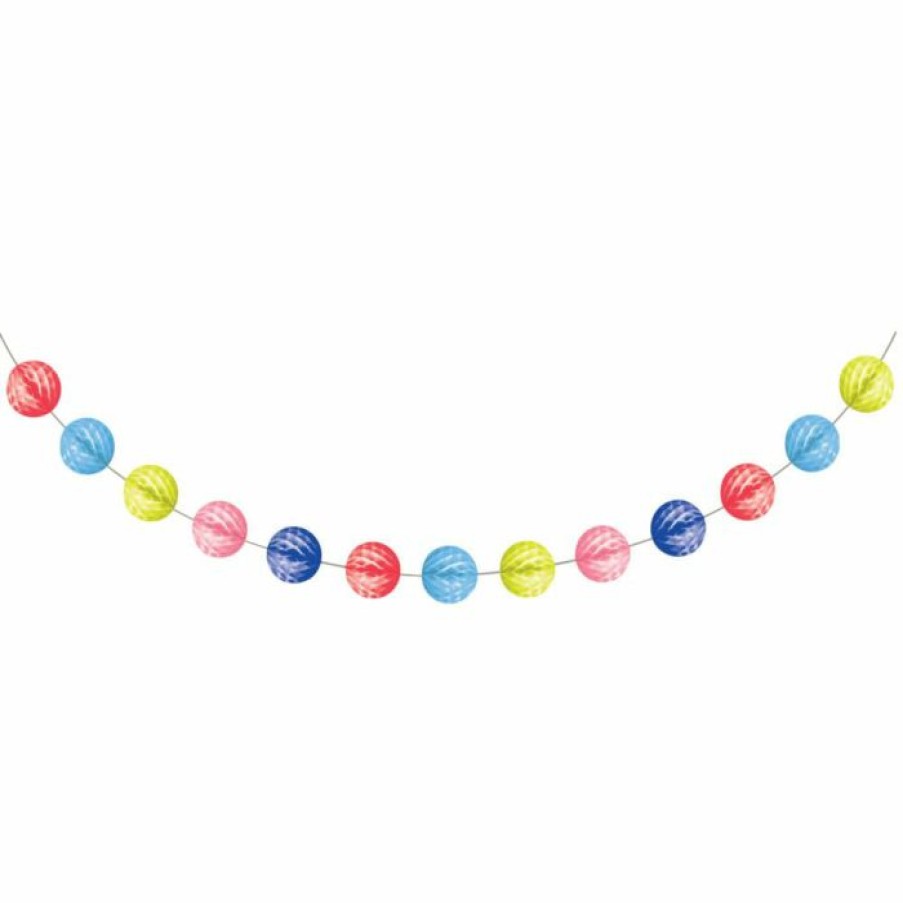 Birthdays * | Creative Converting Kids Birthday Party Themes Over The Rainbow Honeycomb Garland 5 Color (12/Case)