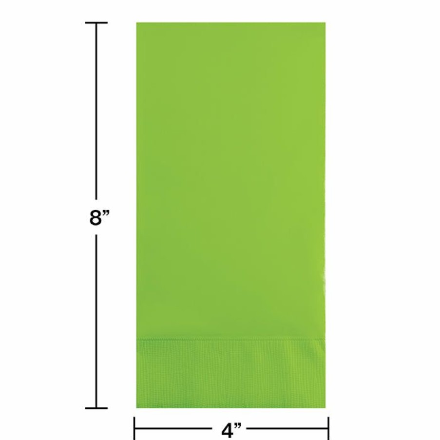 Solid Color Tableware * | Creative Converting Fresh Lime Guest Towel, 3 Ply, 16 Ct Solid Color Tableware