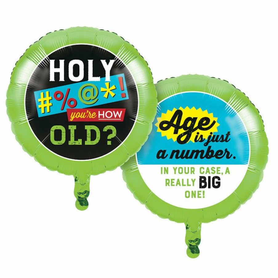 Birthdays * | Creative Converting Adult Birthday Party Themes Age Humor Just A Number 18 Mylar Ballon (10/Case)