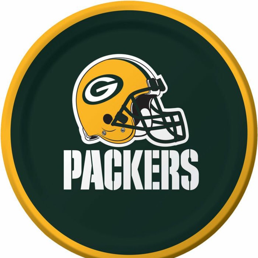 Sports * | Creative Converting Green Bay Packers Dessert Plates, 8 Ct