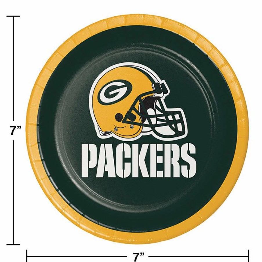 Sports * | Creative Converting Green Bay Packers Dessert Plates, 8 Ct