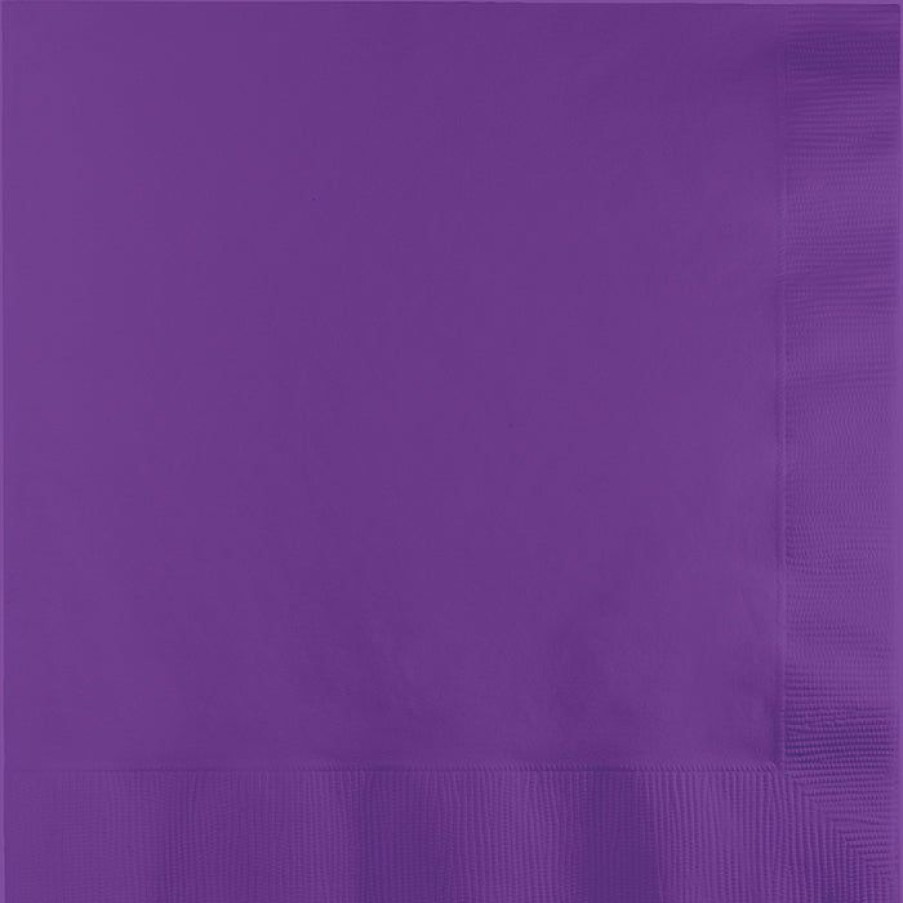 Solid Color Tableware * | Creative Converting Amethyst Luncheon Napkin 3Ply, 50 Ct Solid Color Tableware