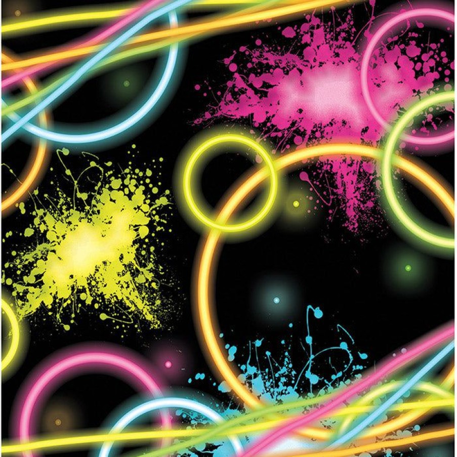 Birthdays * | Creative Converting Kids Birthday Party Themes Glow Party Beverage Napkins, 16 Ct