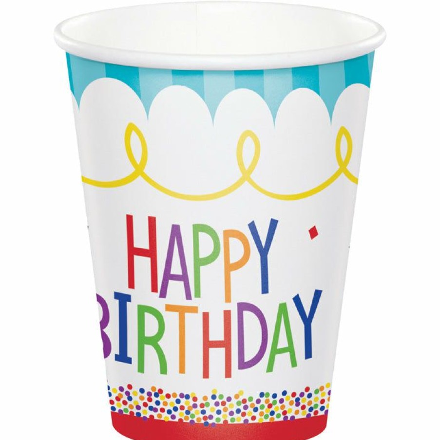 Birthdays * | Creative Converting Cake Birthday Hot/Cold Cups 8Oz. 8Ct