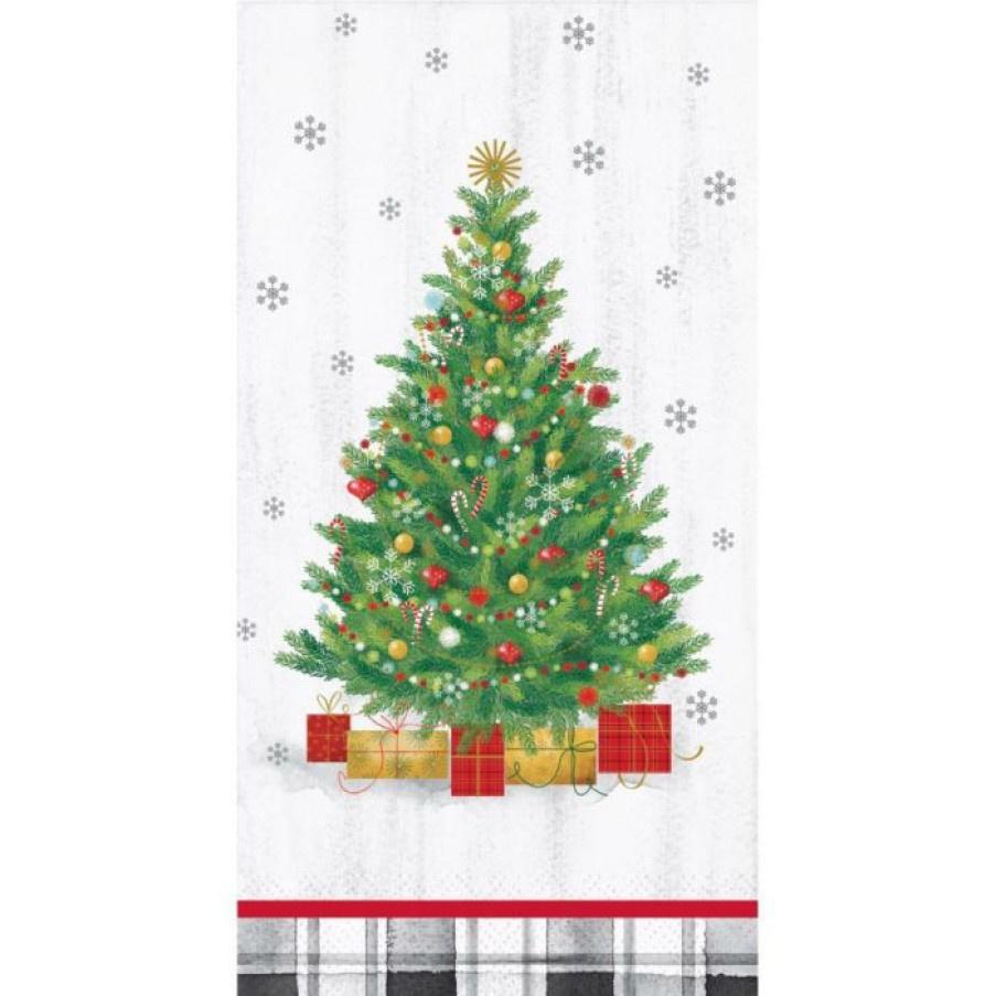 Holidays * | Creative Converting Holiday Tree Guest Towel, 16 Ct