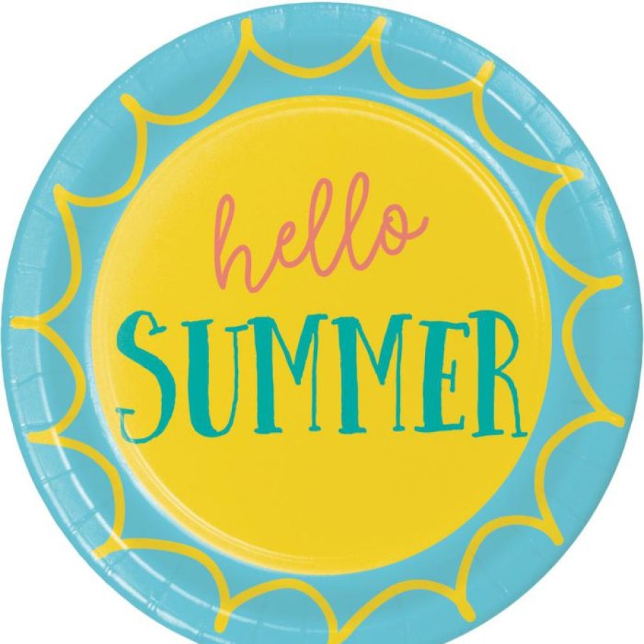 Holidays * | Creative Converting Summer Sayings Dessert Plate, Hello Summer (8/Pkg)