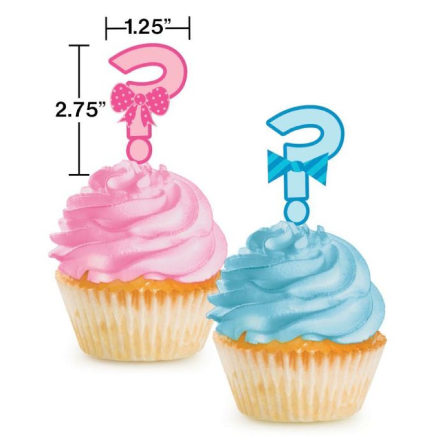 Baby Showers * | Creative Converting Baby Showers Bow Or Bowtie? Cupcake Topper (144/Case)