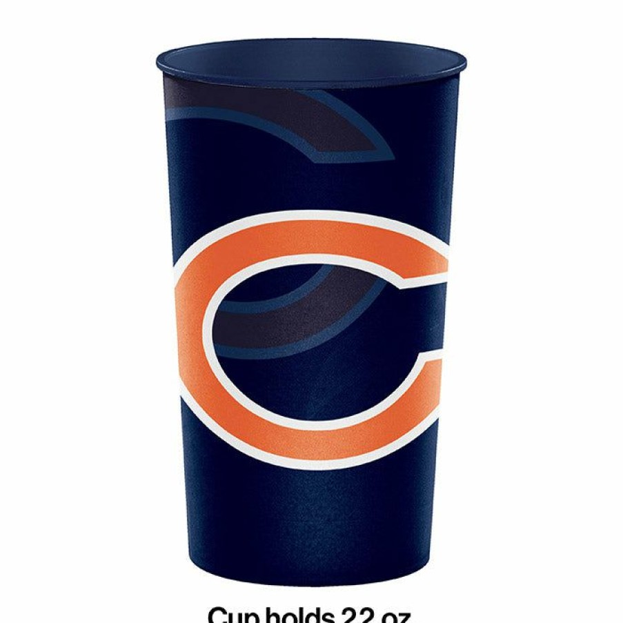 Sports * | Creative Converting Chicago Bears Plastic Cup, 22 Oz