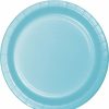 Solid Color Tableware * | Creative Converting Pastel Blue Paper Plates, 8 Ct Solid Color Tableware