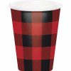 Themed Tableware * | Creative Converting Buffalo Plaid Hot/Cold Paper Cups 9 Oz., 8 Ct