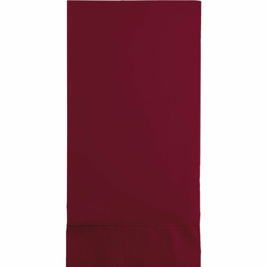 Solid Color Tableware * | Creative Converting Burgundy Guest Towel, 3 Ply, 16 Ct