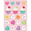 Holidays * | Creative Converting Valentines Stickers, Candy Hearts 4Ct