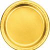 Bridal And Wedding * | Creative Converting Gold Foil Paper Plates, Pack Of 8