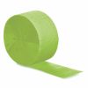 Solid Color Tableware * | Creative Converting Fresh Lime Crepe Streamers 81 Solid Color Tableware