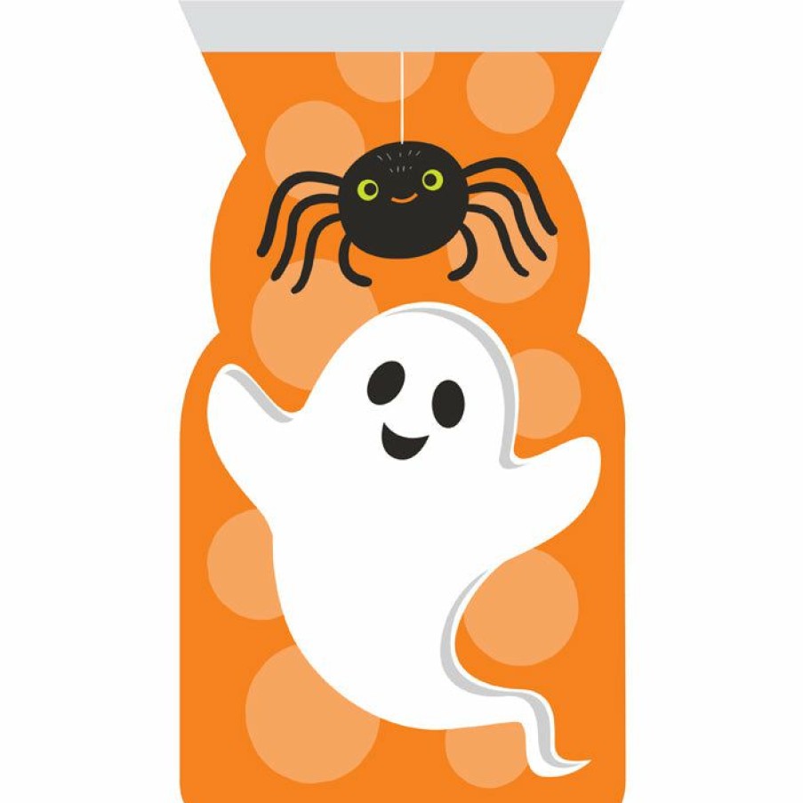 Holidays * | Creative Converting Halloween Party Supplies Halloween Spider And Ghost Party Favor Bags 12 Ct