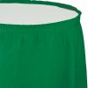 Solid Color Tableware * | Creative Converting Emerald Green Plastic Tableskirt, 14 X 29 Solid Color Tableware