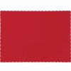 Solid Color Tableware * | Creative Converting Classic Red Placemats, 50 Ct