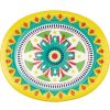 Themed Tableware * | Creative Converting Themed Tableware Colorful Pottery Oval Paper Plates, 8 Ct