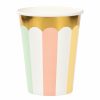 Themed Tableware * | Creative Converting Pastel Celebrations Hot/Cold Cups 9Oz., Foil 8Ct