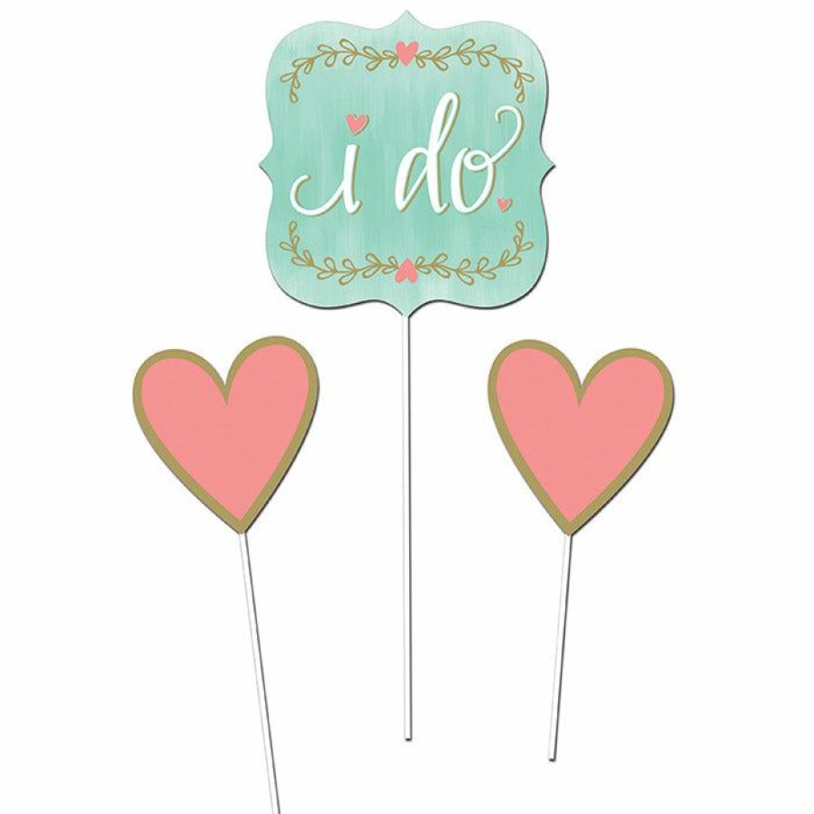 Bridal And Wedding * | Creative Converting Mint To Be Centerpiece Sticks (18/Case)