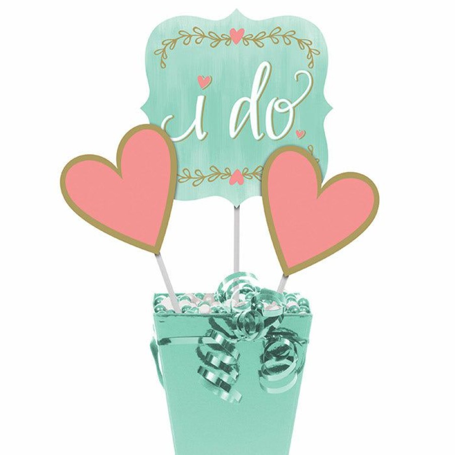 Bridal And Wedding * | Creative Converting Mint To Be Centerpiece Sticks (18/Case)